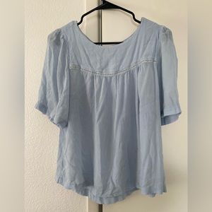 Loft Baby Blue Blouse, Medium, Business Casual